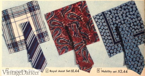 1944 matching ties and pocket squares mens accessories 1940s