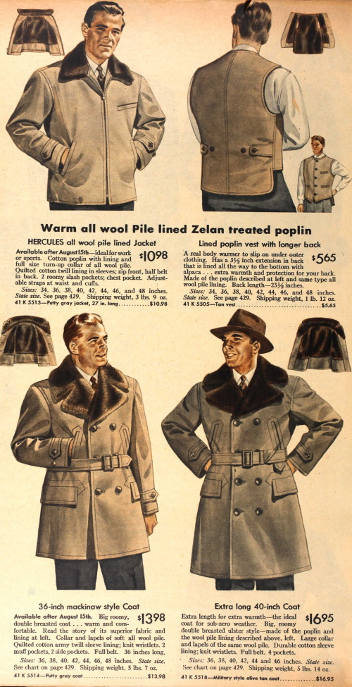 1940s Men's Work Clothes, Casual Wear