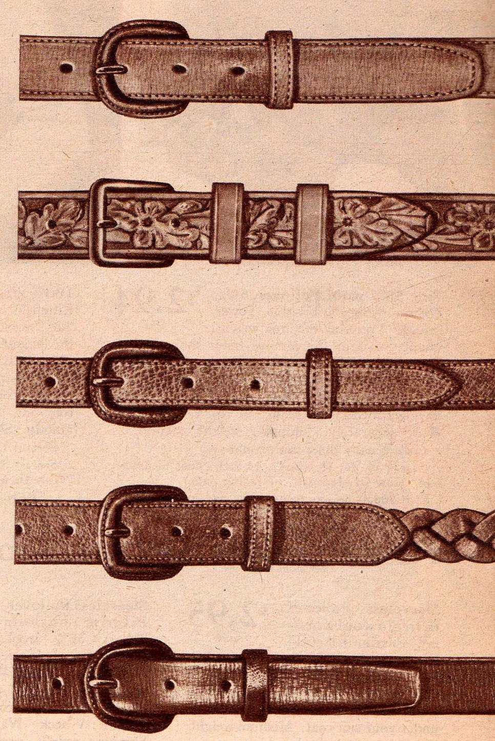 1940s Men’s Accessories: Belt, Suspenders, Cuff Links, Jewelry