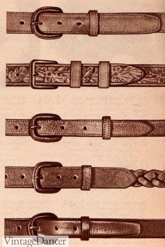 1940s mens belts