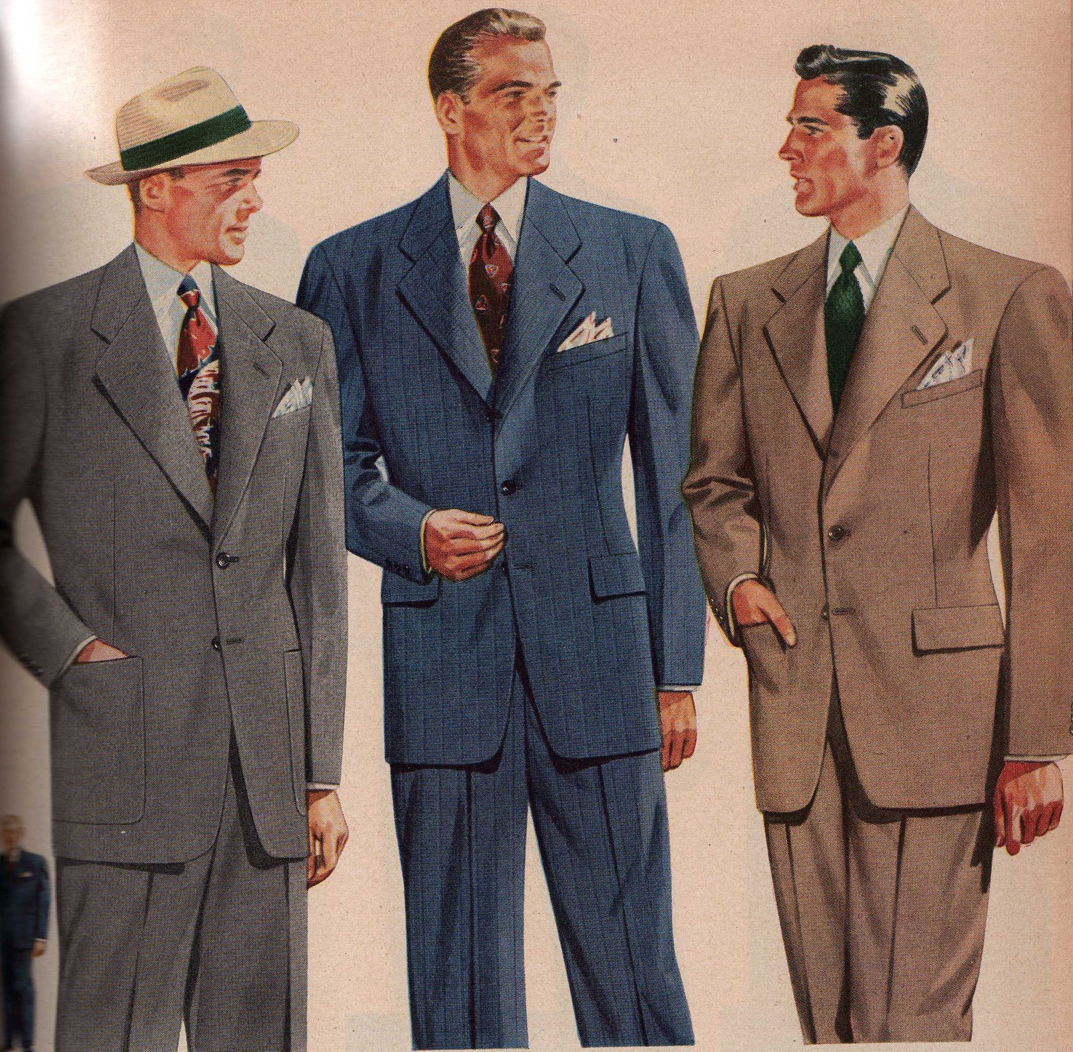 Мужская мода 1950
