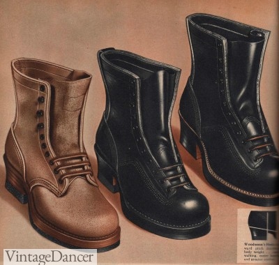 1940s mens work boots