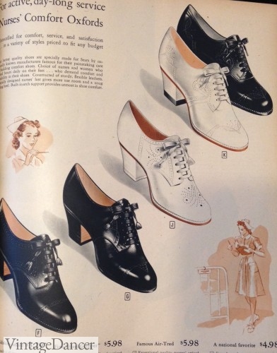 1940s nurse shoes