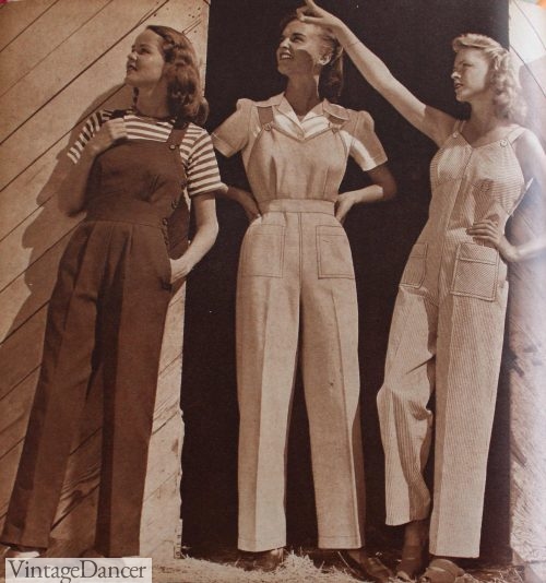 1940s casual overalls, 1944