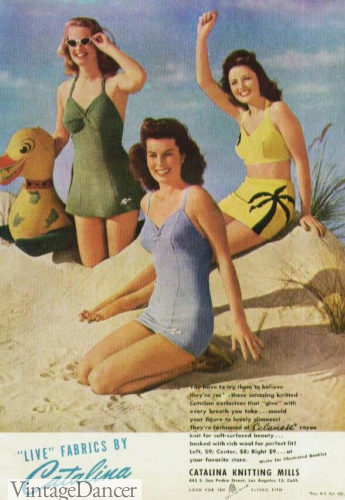 1940s Catalina swimsuits