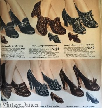 1944 reptile skin pumps