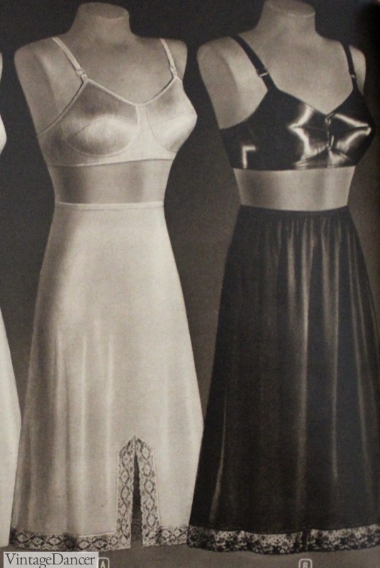1940s half slips lingerie