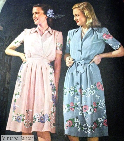 Vintage 1940s Dress Styles: Classic 40s Dresses