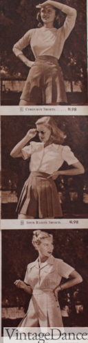 1940s women shorts 1944