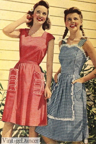 1940s teen pinafore dresses