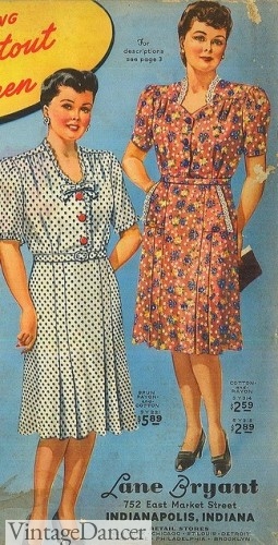 1940s plus sizes dresses