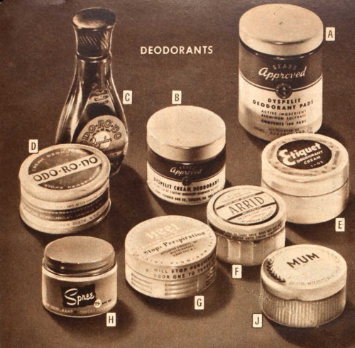 1945 deodorants 1940s for women and men