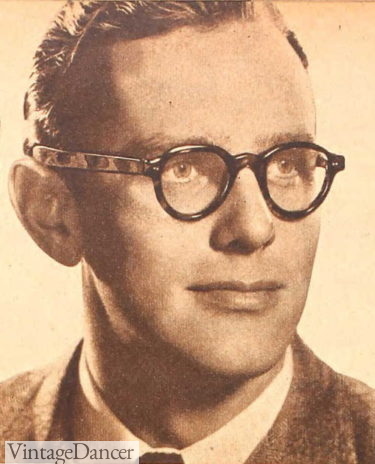 1945 plastic frame men's glasses