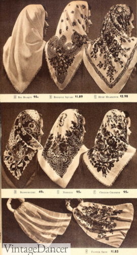 1945 head scarves