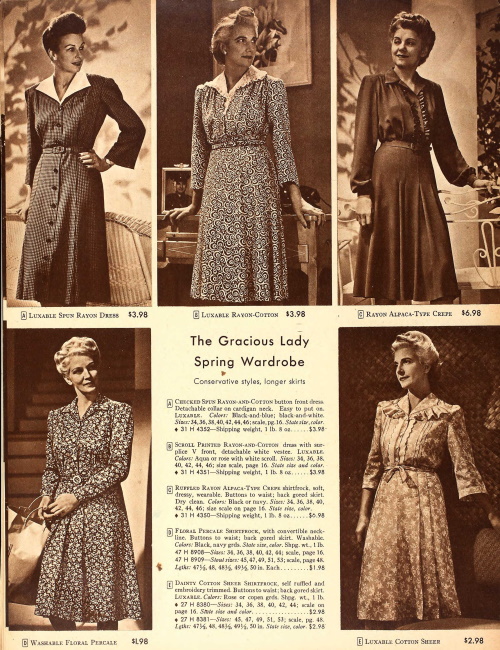 1945 mature dresses