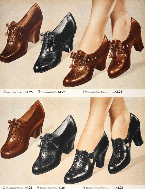 1940s Shoes Styles for Women History