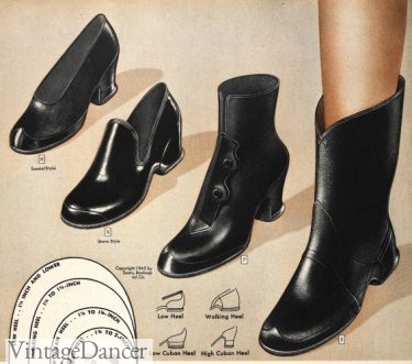1945 rain shoes and boots