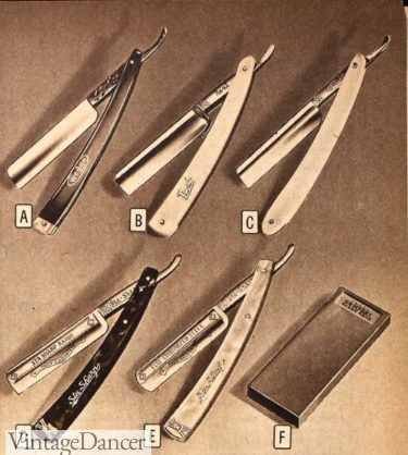 1940s straight razor shaving
