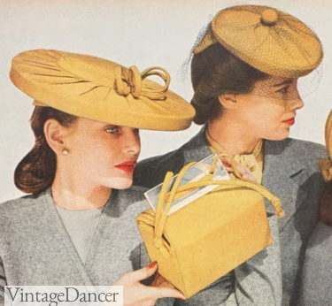 1945 yellow bar box purse