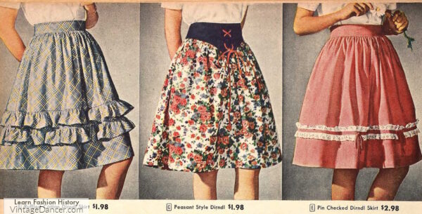 1940s dirndl skirts dirndal skirt