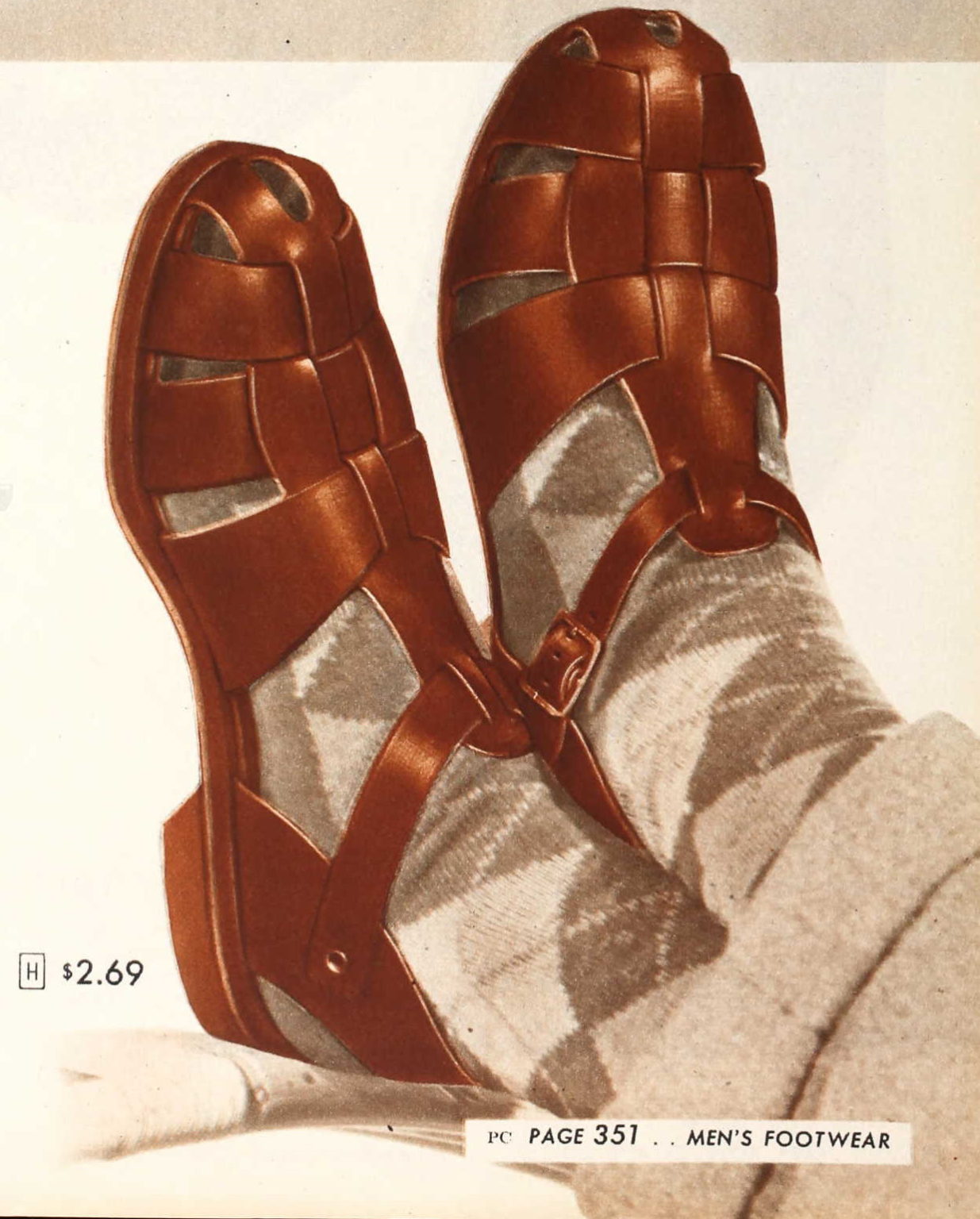 Mens Vintage Style Sandals
