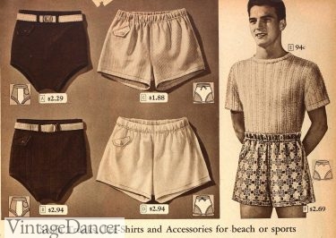1946 swim trunks and briefs