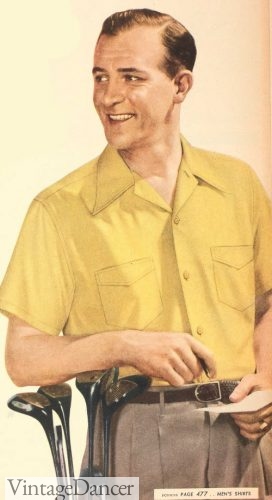 1946 mens short sleeve sport shirts