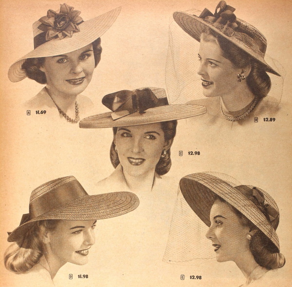 1940s Hats History 20 Popular Womens Hat Styles 5226