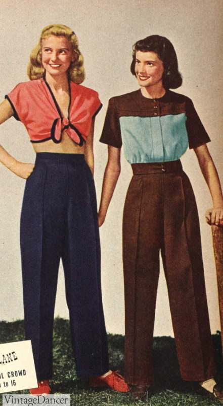 1940s Casual Outfits: Summer Clothes & Shoes
