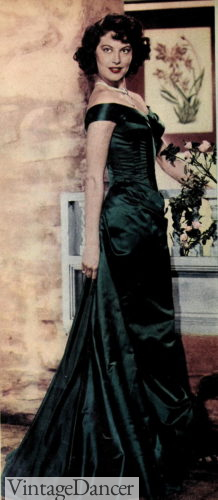 1940s Edwardain inpsired evening gown ballgown