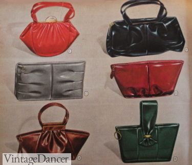 1947 patent leather colorful handbags