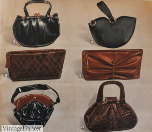 1947 leather handbags 1940s 