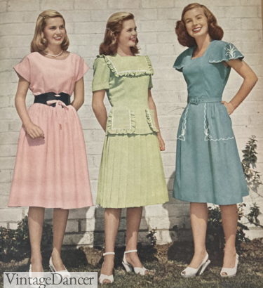 1947 pastel dresses teen girls clothing