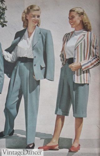 1947 semi casual blazer jackets and pants or culottes