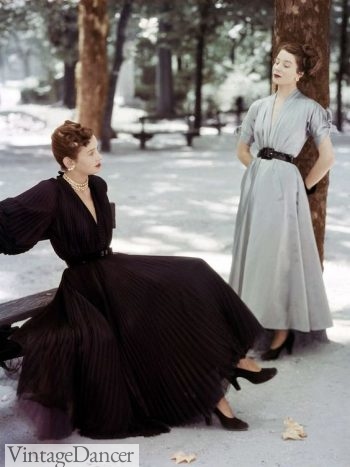 1947 Dior's New Look 1940s fashion history