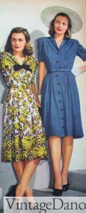 1940s day dresses