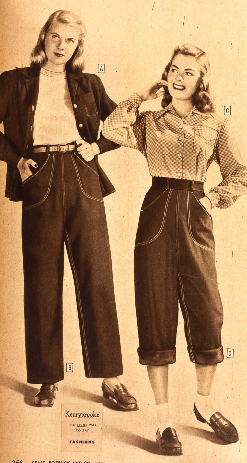 1940s casual women's fashion