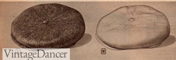 1947 tweed cap and cotton gaberdine cap