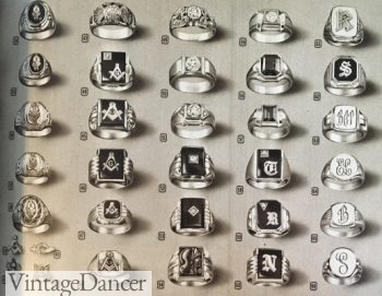 1947 men's signet rings