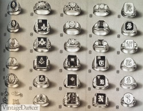 1940s men's rings, 1947