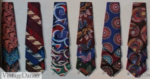 1947 more painted ties in bold abstract "modern art" designs