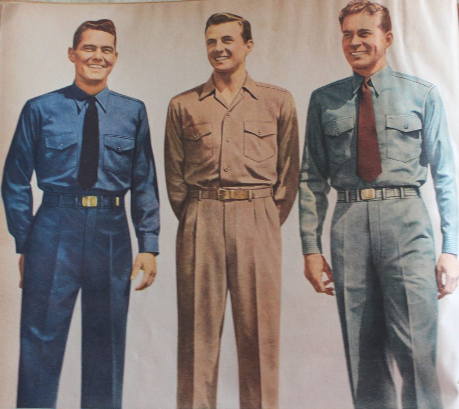 1940s Men's Work Clothes, Casual Wear