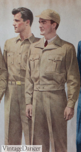1950s Men’s Outfit Inspiration | Clothing Ideas Work Uniforms  AT vintagedancer.com