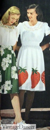 1940s peasant skirt