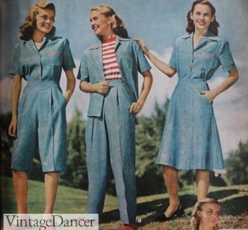 1940s Casual Outfits Summer Clothes Shoes