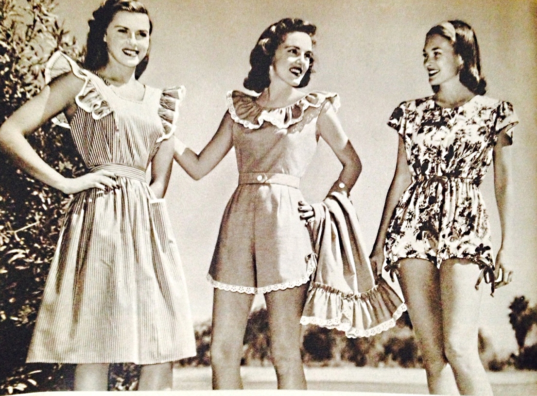 40s50s Vintage Playsuits, Jumpsuits, Rompers History