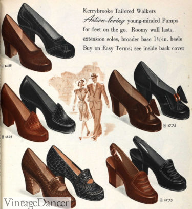 1940s womens heels