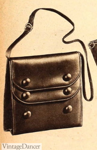 1947 button detail shoulder bag