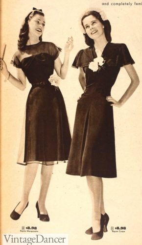 1940s teenager girl party dresses