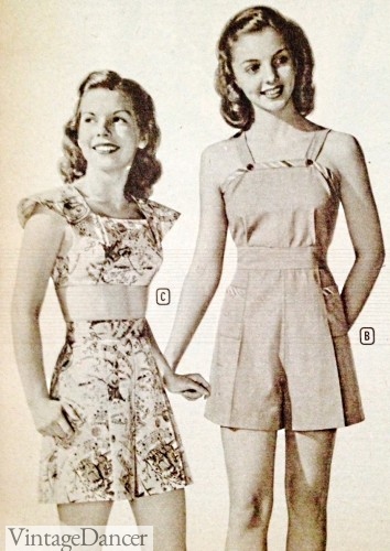 1947 teen shorts shortalls